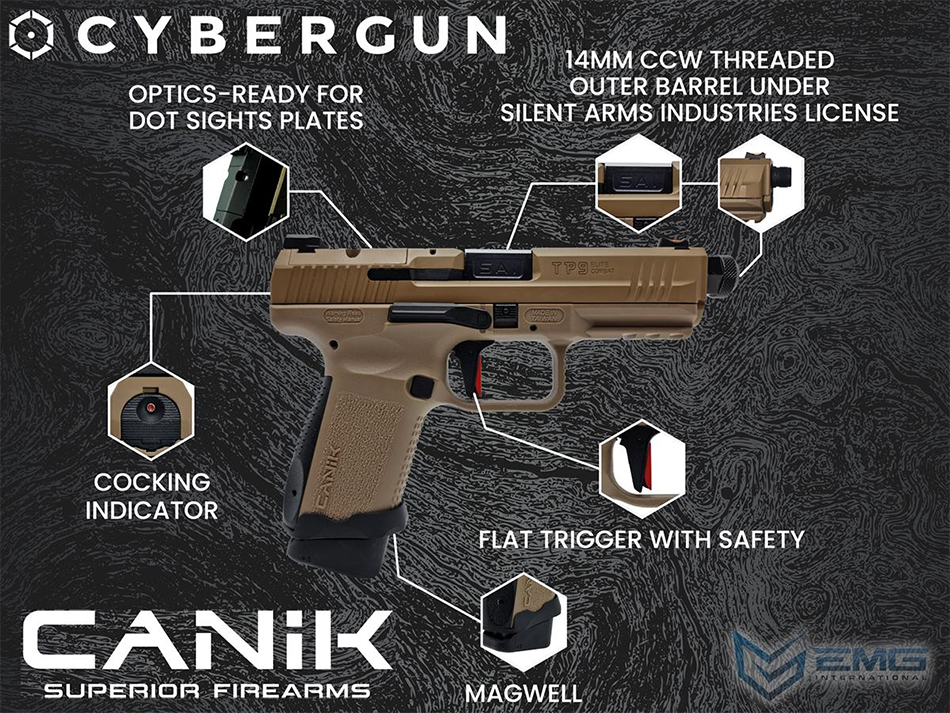 Cybergun CANiK TP9 Elite Combat (FDE) - Guns