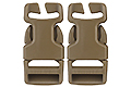 Modular Military Vest SRB Side Release Buckle (2pcs, DE)