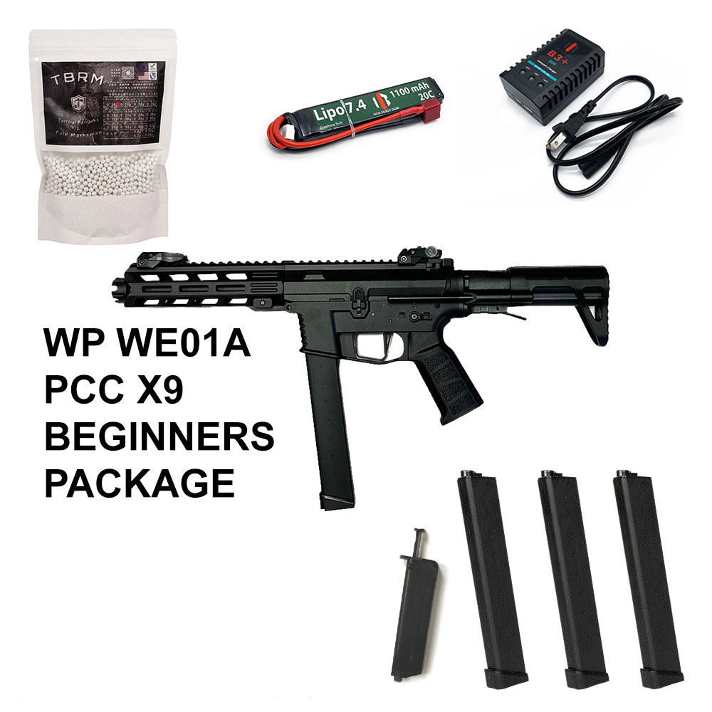 Beginners Bundle JULIETT - Well Pro WE01A PCC X9 SMG AEG - 30 rps ETU