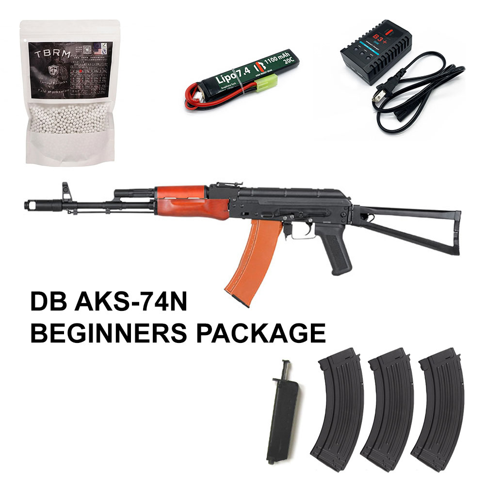 Beginners Bundle FOXTROT - Double Bell AKS-74N AEG - FULL STEEL METAL