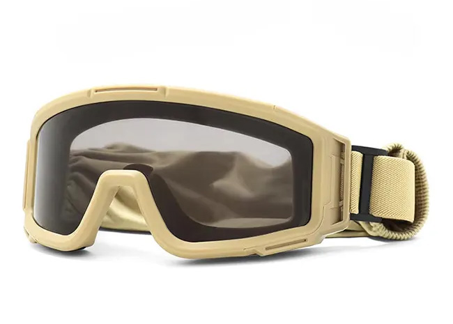 HRG Alpha Tactical Goggle (ANSI Z87.1 Rated, Tan)