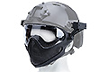 Pilot Face Mask w/ Steel Mesh Lower Face Protection BK