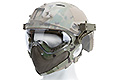 Pilot Face Mask w/ Steel Mesh Lower Face Protection Multicam