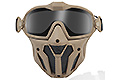 Matrix Anti-fog Goggle /w Mask (Tan, Built-in 2 Stage Fan)