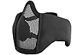 Matrix Iron Face Padded Lower Half Face Mask W/ Ear Cover(Color:BK)