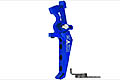 MAXX CNC Aluminum Advanced Speed AEG Trigger (Style E) Blue