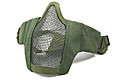 Matrix Iron Face Padded Lower Half Face Mask (Color:Green)