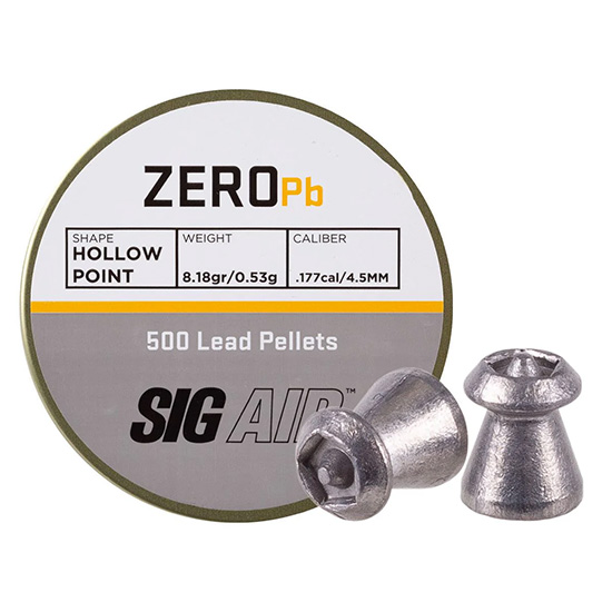 SIG Sauer Zero Pellets, .177 Cal, 8.18 Grains, 500 ct (SIG-PL-002)