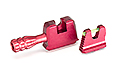 TTI Fiber Optic High Sights w/Charging Handle TM Glocks/TP22 - Red