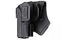 Amomax Per-Fit Open Holster For Pistols With Rail BK (Fits Glock/Hicapa and more)