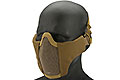 Matrix Iron Face Padded Lower Half Face Mask (Color:Tan)
