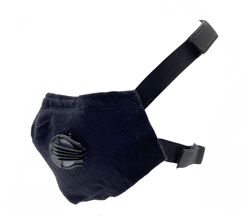 AD Custom COVID Mask /W Valve BK(Cotton, Carbon Filter, Velcro ...