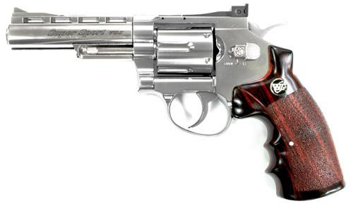 Wingun 4inch CO2 High Power Airsoft Magnum Revolver (Silver)